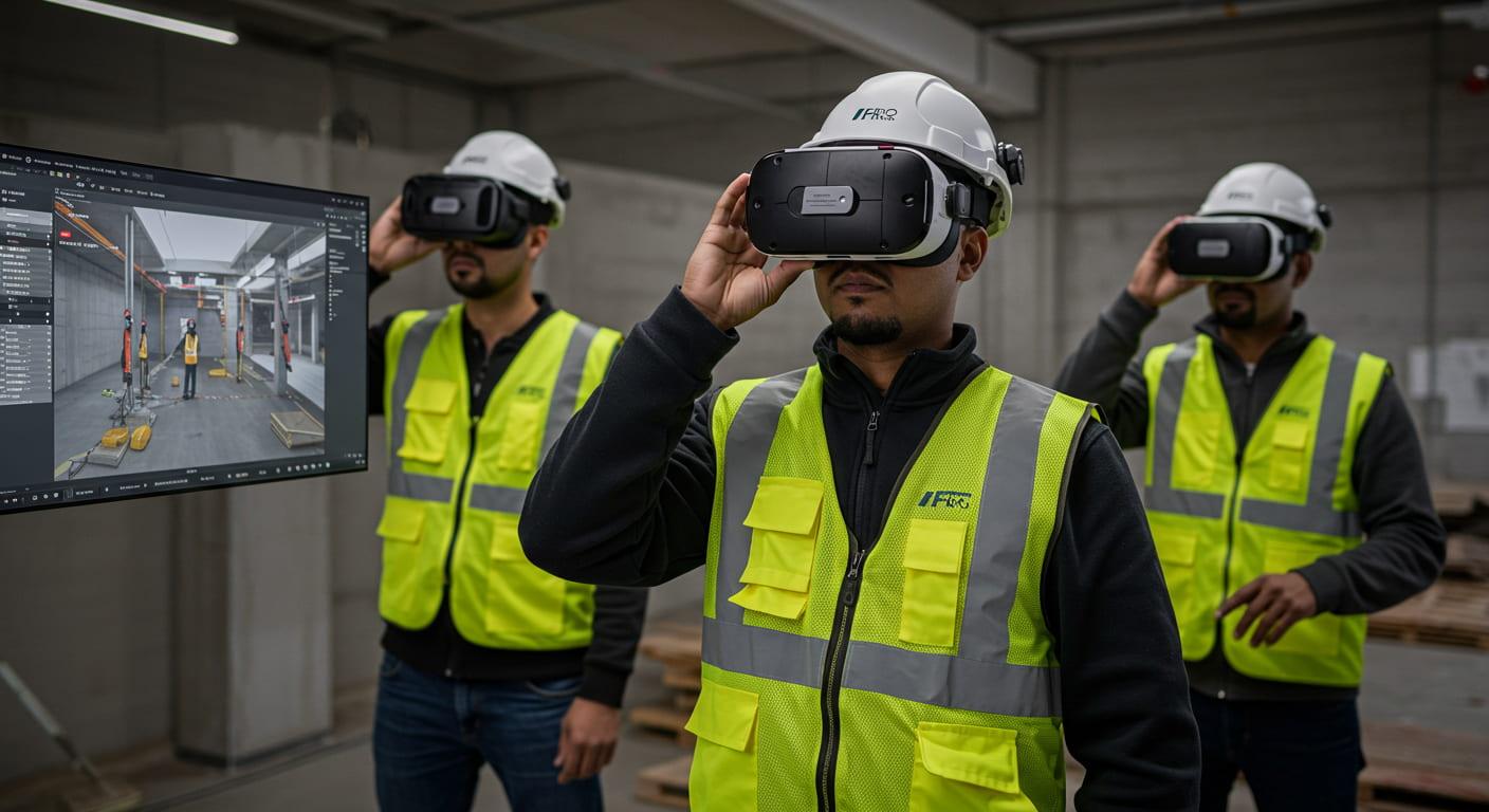 Capacitación en seguridad con realidad virtual para construcción